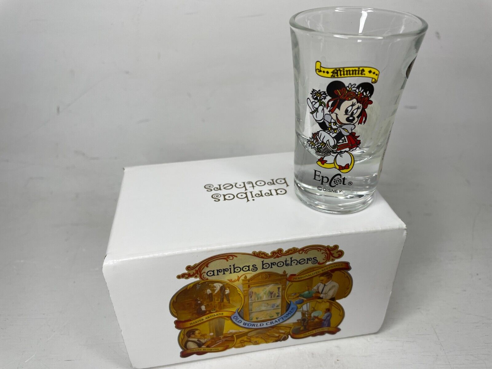  Arribas Brothers Bros Disney\'s Minnie Mouse Collectable Shot Glass New in Box