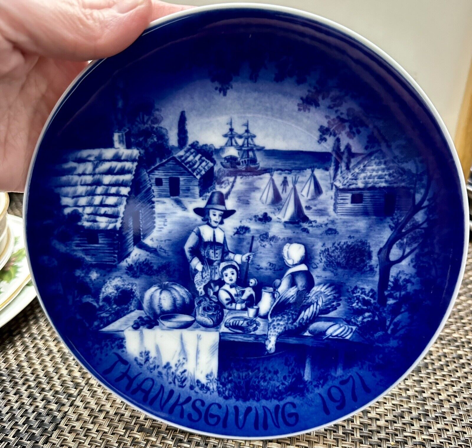 Vintage 1971 Thanksgiving Brother Collectors Plate-First Limited Edition