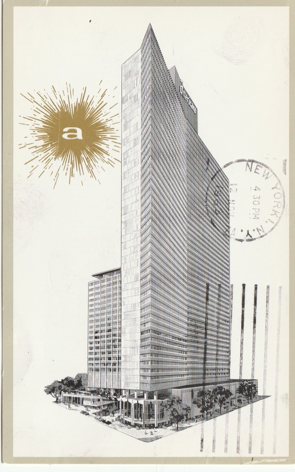 Americana Of New York Hotel Restaurants Shopping Vintage Postcard