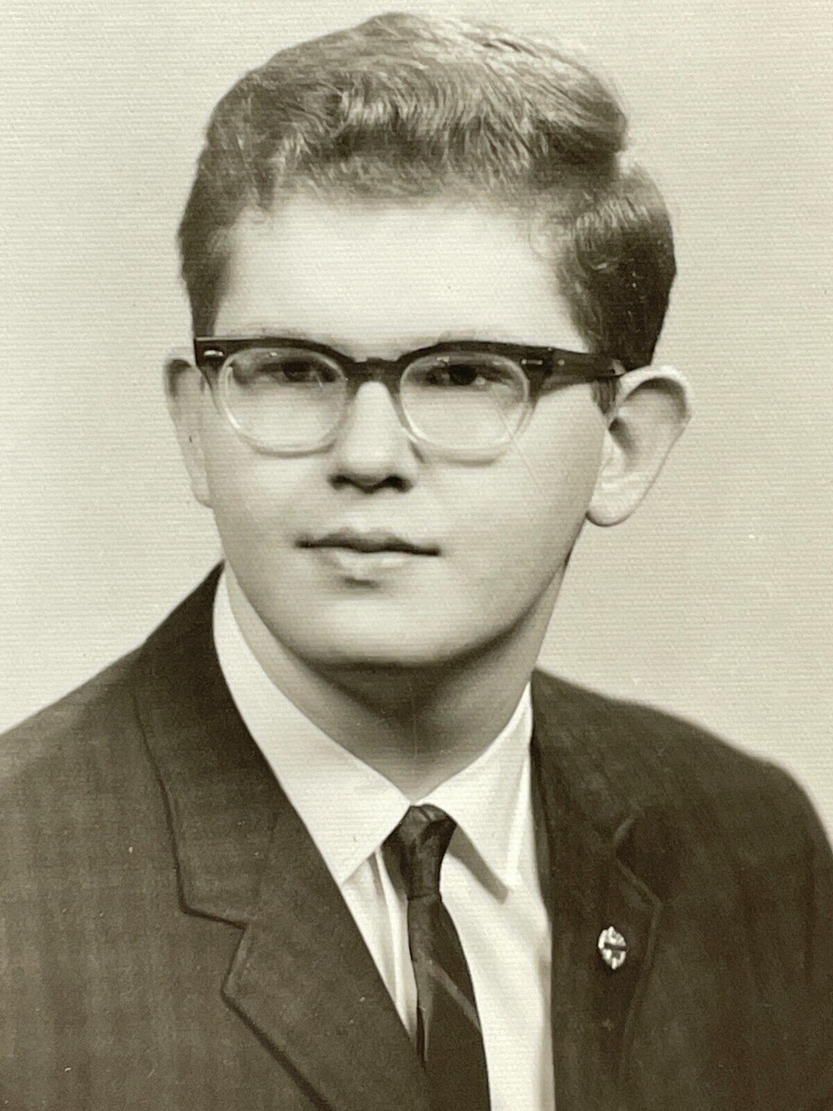 NF Photograph Boy Young Man School Class Photo 1950-60's Portrait