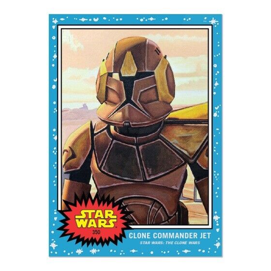 Star Wars The Clone Wars CLONE COMMANDER JET 2022 Topps Living Card #350