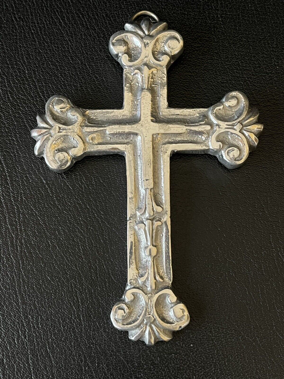 Small Sliver Metal Mexican Cross Decoration Ornament Pendant