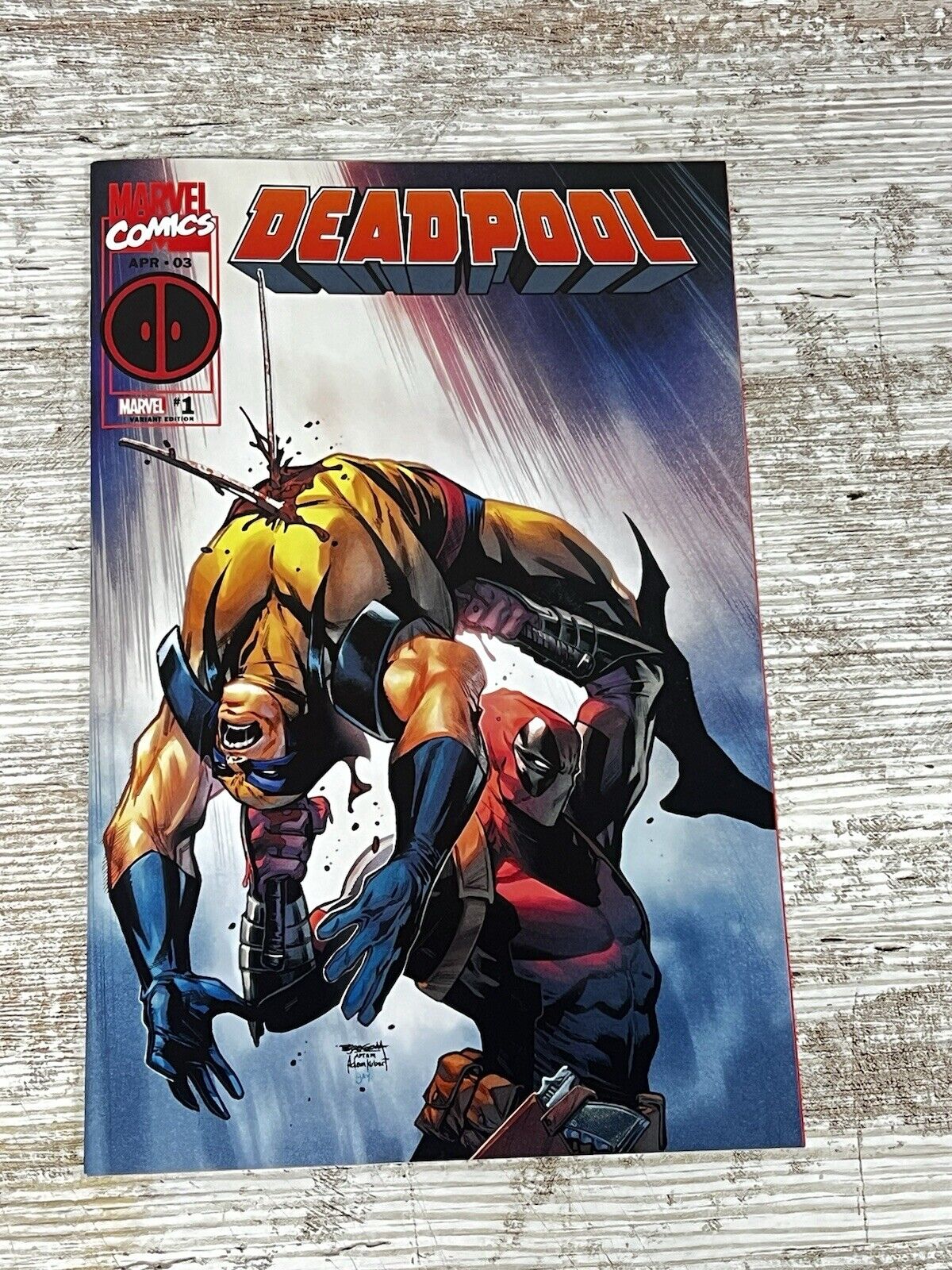 Marvel Deadpool #1 Unknown Comics Stephen Segovia Deadpool vs Wolverine Variant