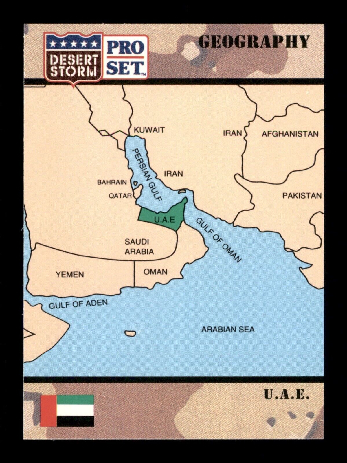 1991 United Arab Emirates 61 Pro Set Desert Storm Trading Card TC CC