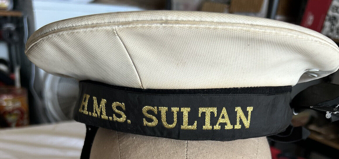 Vintage H.M.S. Sultan Ships Crew Hat