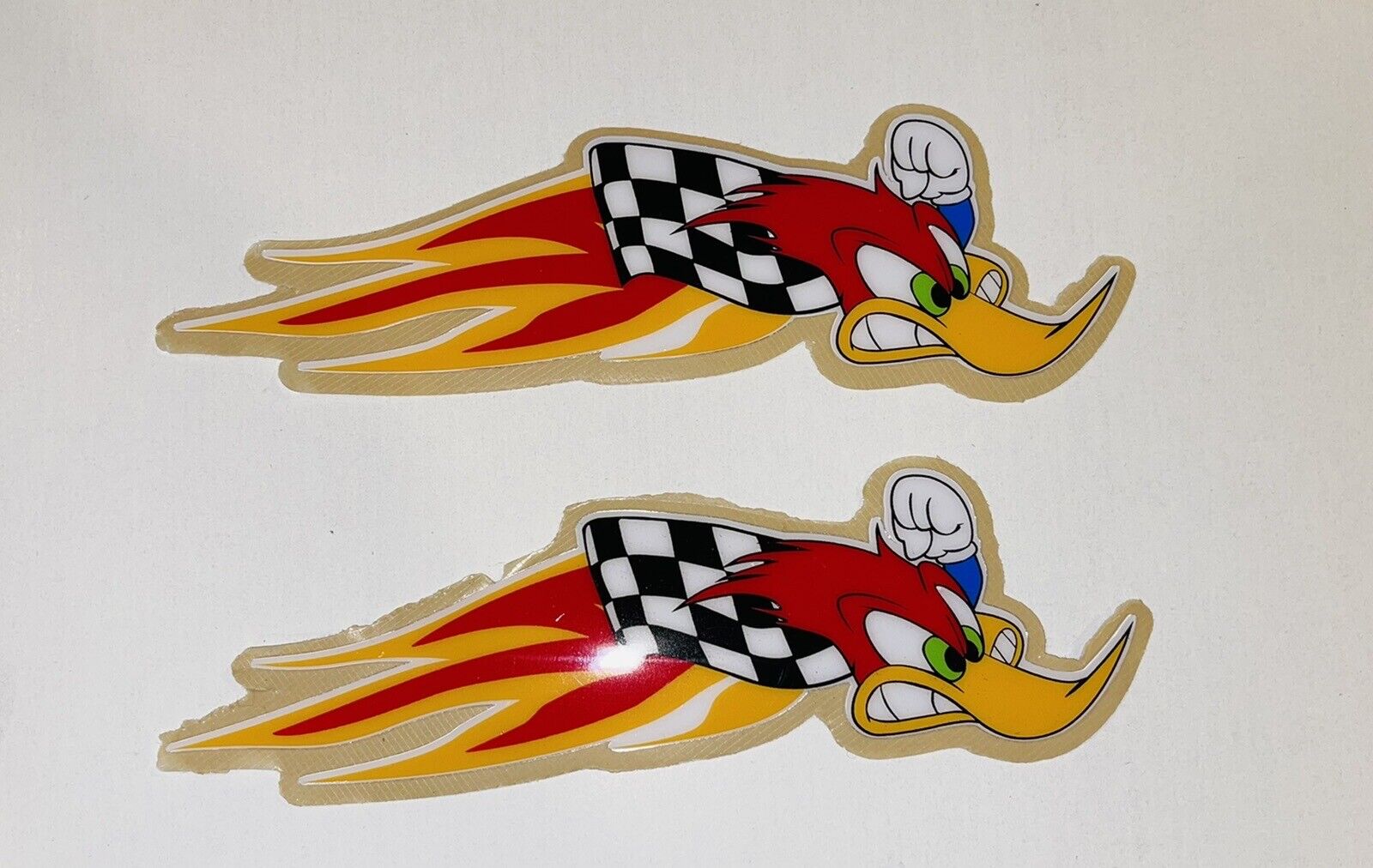 Woodpecker Sticker Decal Woody Hot Rod Bumper Motocross Weather Proof pack of 2
