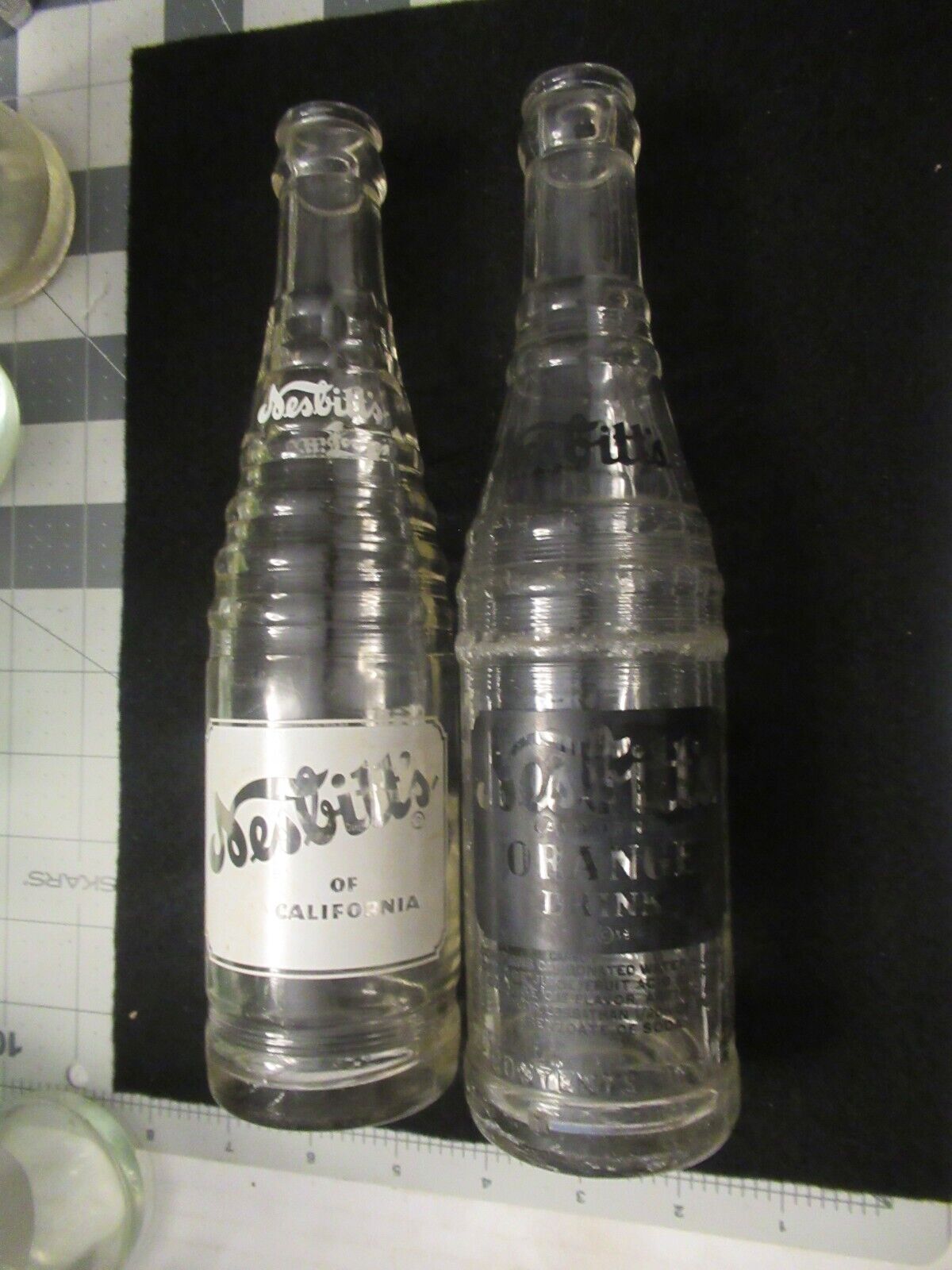 Pair of Nesbitt\'s  10 oz.  Glass Bottles