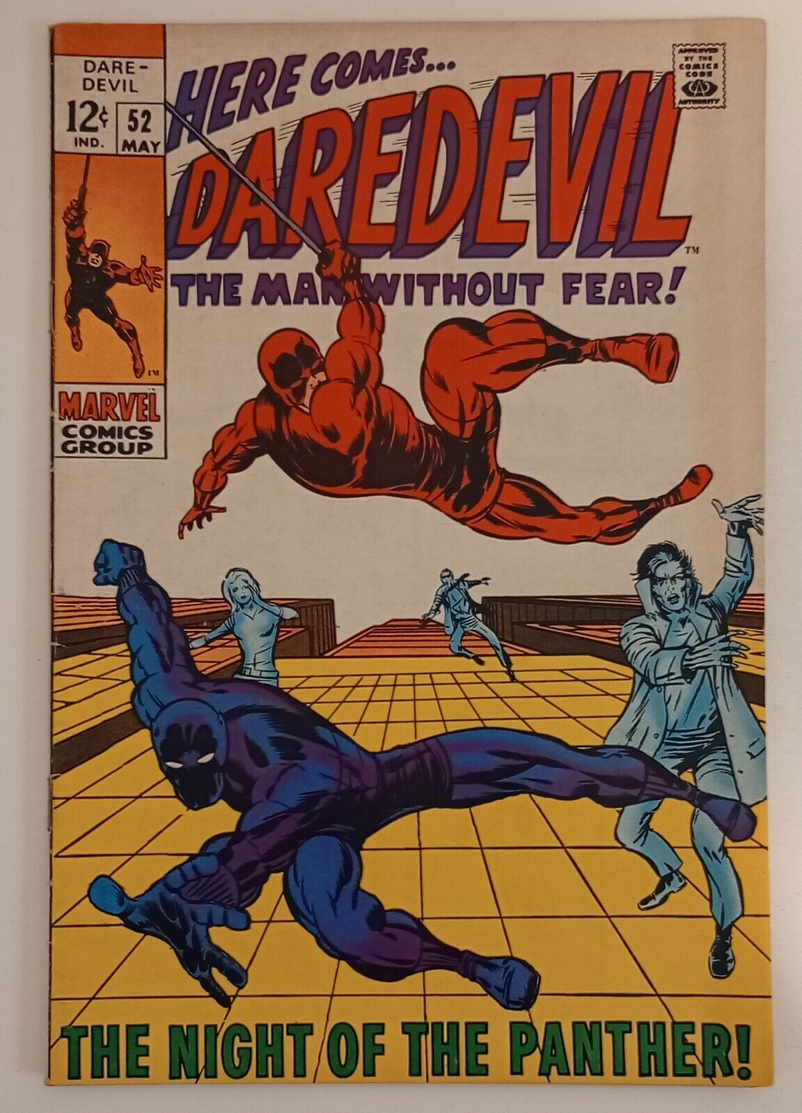 Daredevil #52  (Night of The Panther/Black Panther App.) 1968