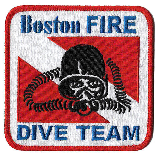 Boston Fire Dive Team Scuba Rescue Marine NEW Patch 