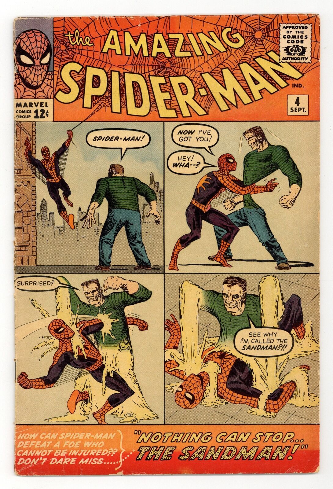 Amazing Spider-Man #4 FR/GD 1.5 1963 1st app. Sandman