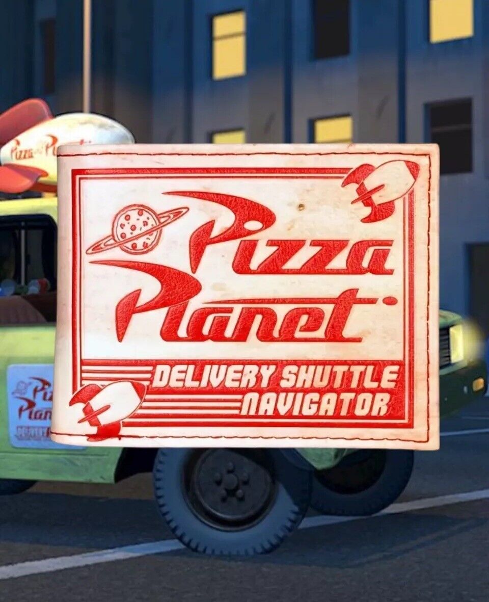 Toy Story Pizza Planet Delivery Shuttle  Wallet Vintage Style Disney      *NEW*