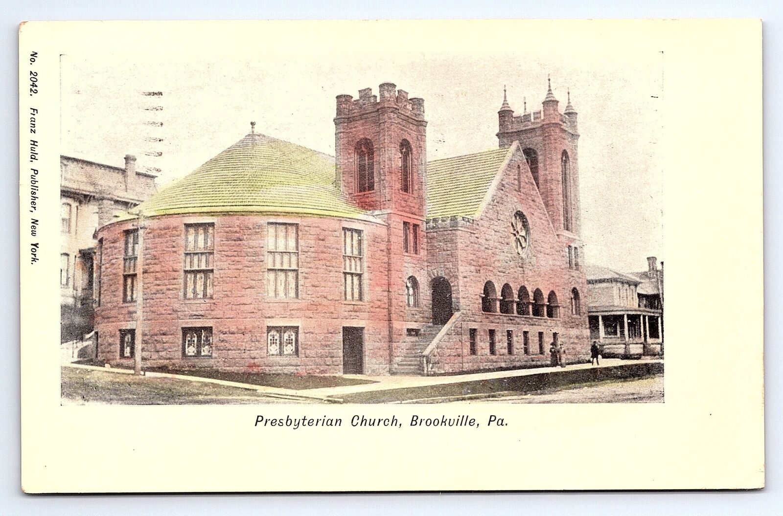 Postcard Presbyterian Church Brookville Pennsylvania c.1910