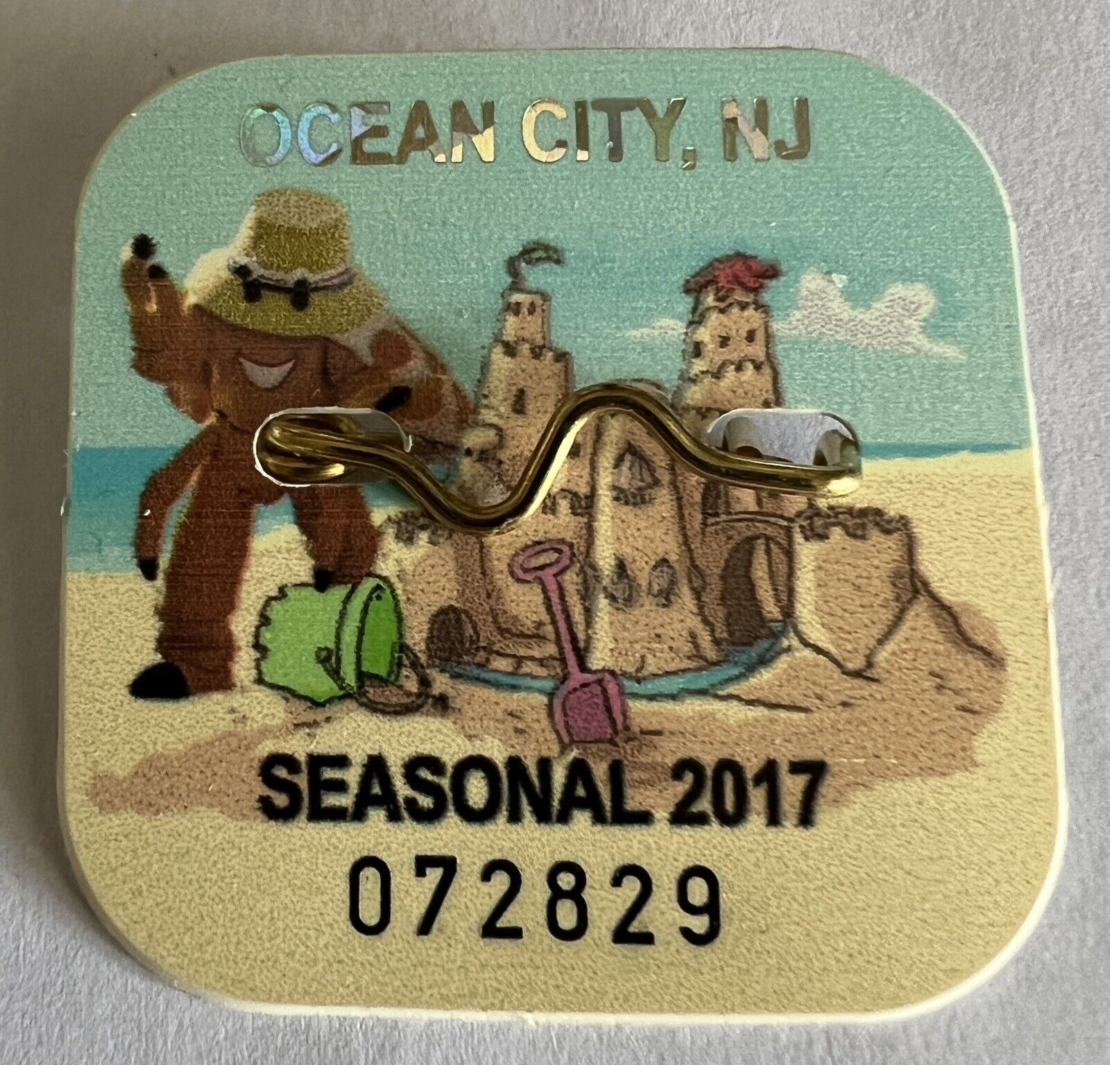 2017 Ocean City NJ Seasonal Beach Tag