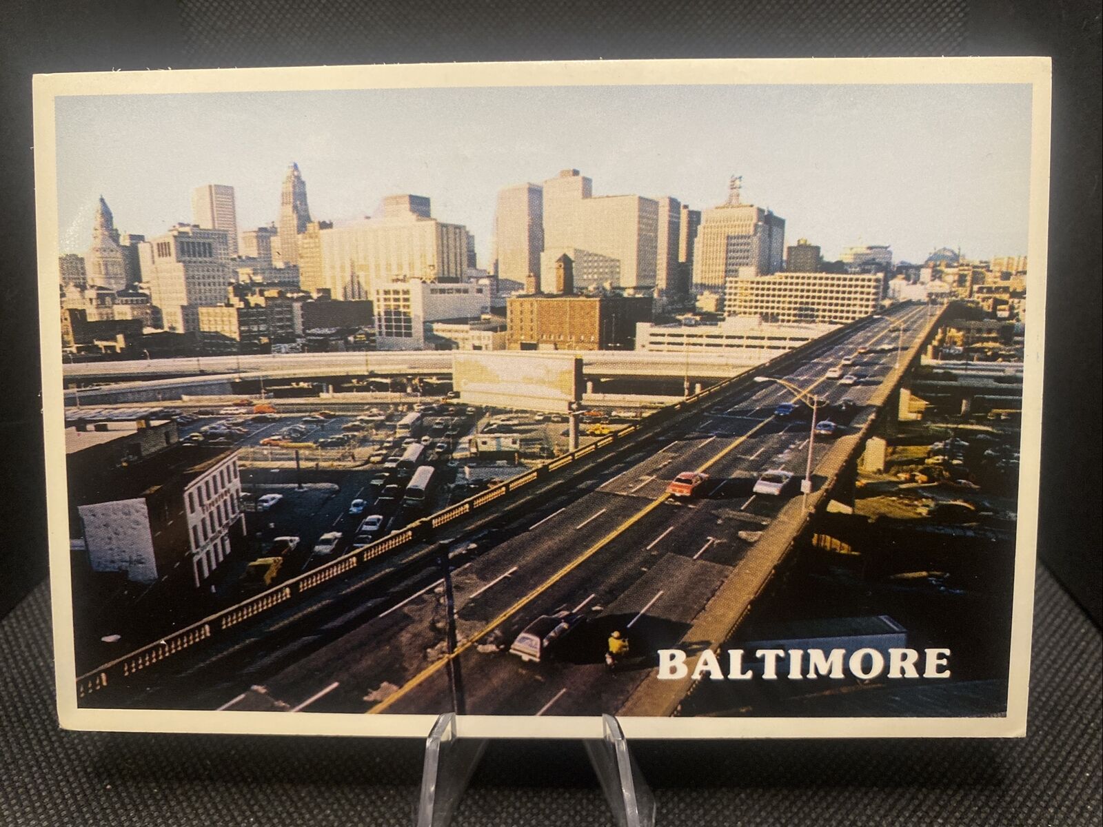 POSTCARD: Aerial View Of Baltimore Skyline And Expressway H15 ￼