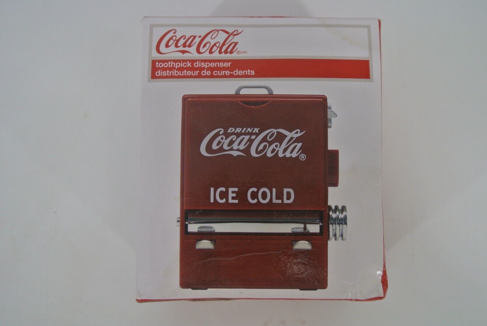 TableCraft Coca-Cola CC304 Vending Machine Toothpick Dispenser (4”H x 3”W) NRFB