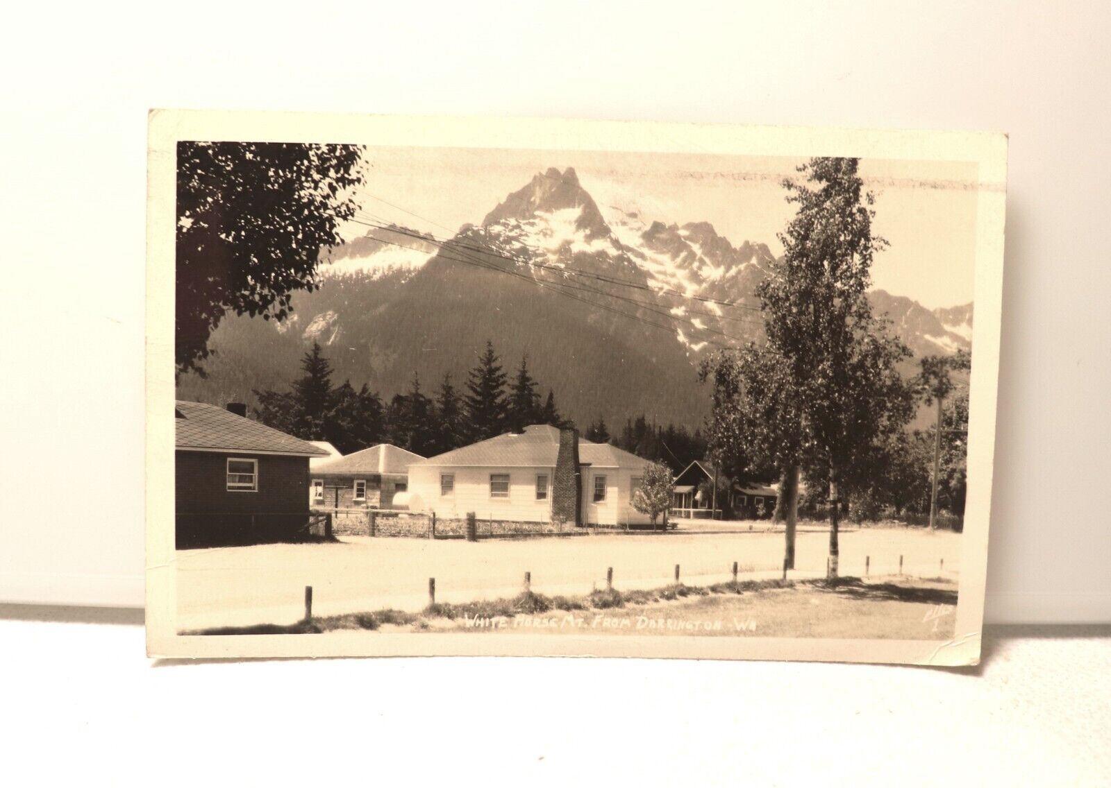 Antique RPPC Real Photo Postcard White Horse Mountain Washington Posted