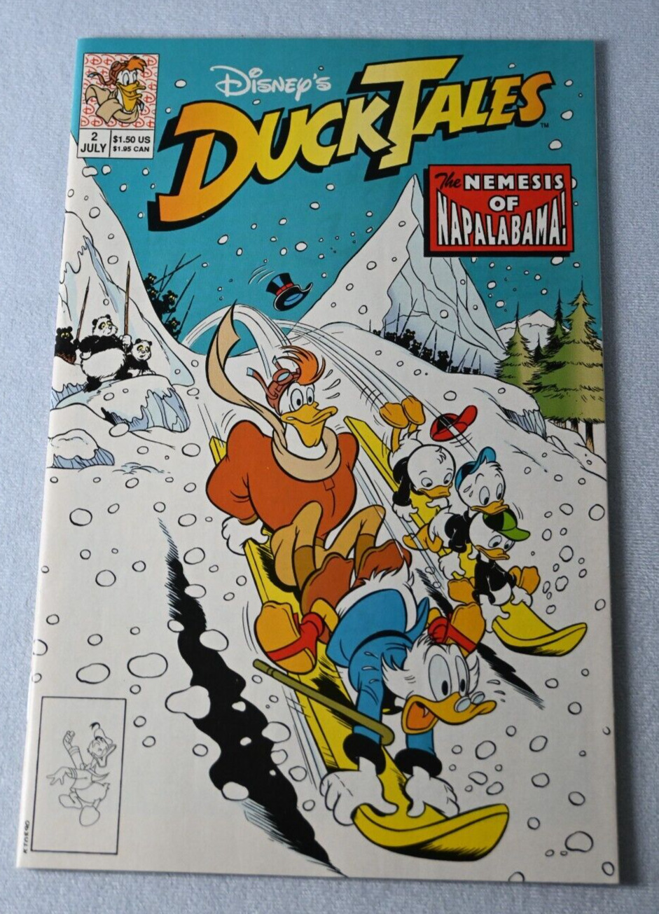 Disney DUCKTALES COMIC BOOK WD Publications 1990 July #2 Nemesis Of NAPALABAMA