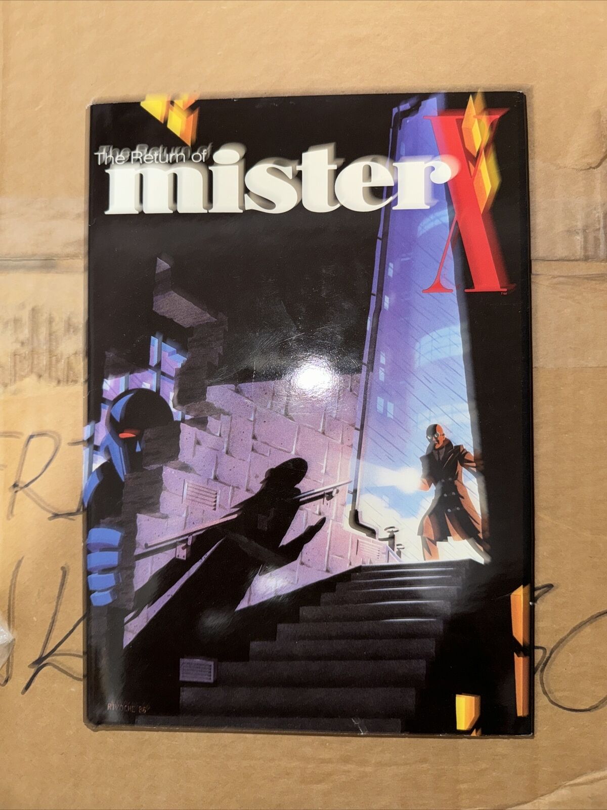 1986 RETURN OF MISTER X by Dean Motter HC/DJ FVF/FN #133/5K SIGNED 5x with Print