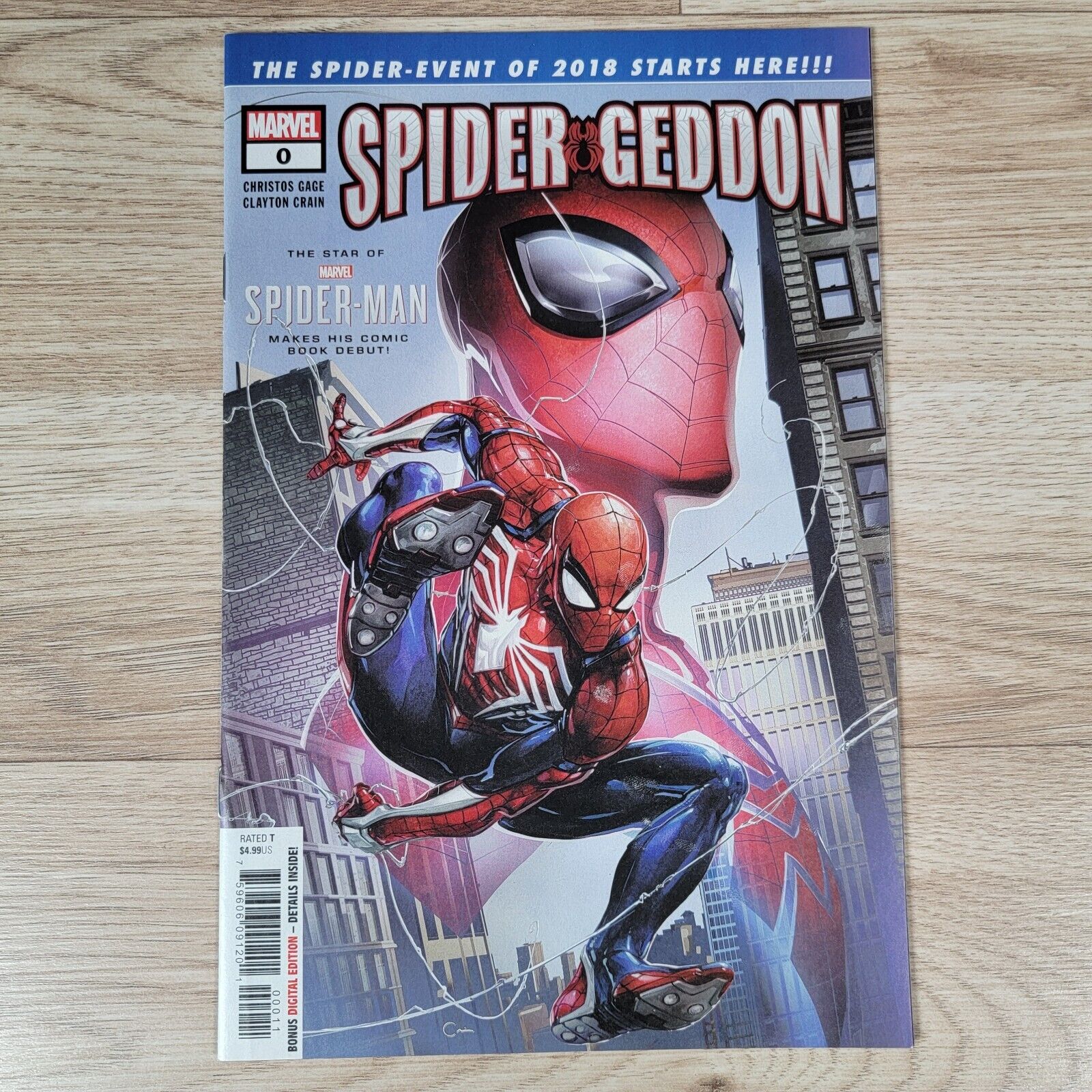 Spider-Geddon #0 Cover A Clayton Crain Marvel Comics 2018