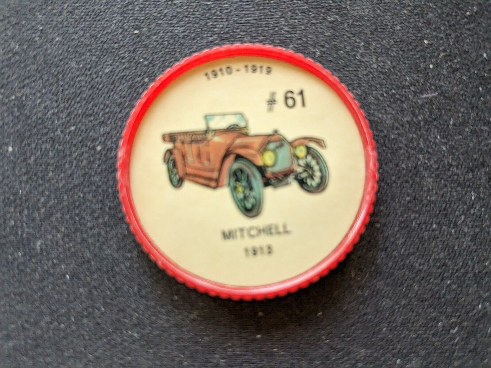 1962 Jell-O History of the Auto Coin # 61 Mitchell 1913 (EX)