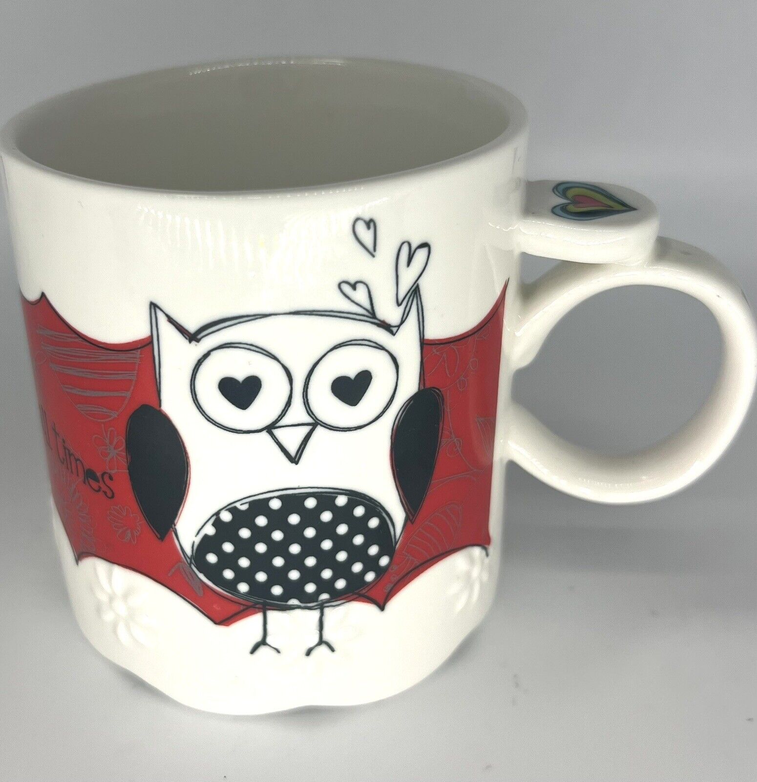 Love Owl Mug Amylee Weeks a Friend Loves at All Times 2013 Ceramic Cup 12 oz