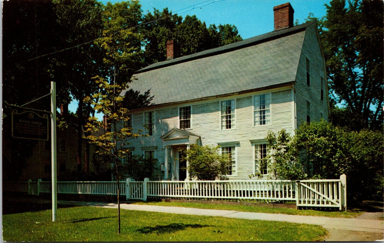 Joseph Webb House Wethersfield Connecticut Vintage Postcard