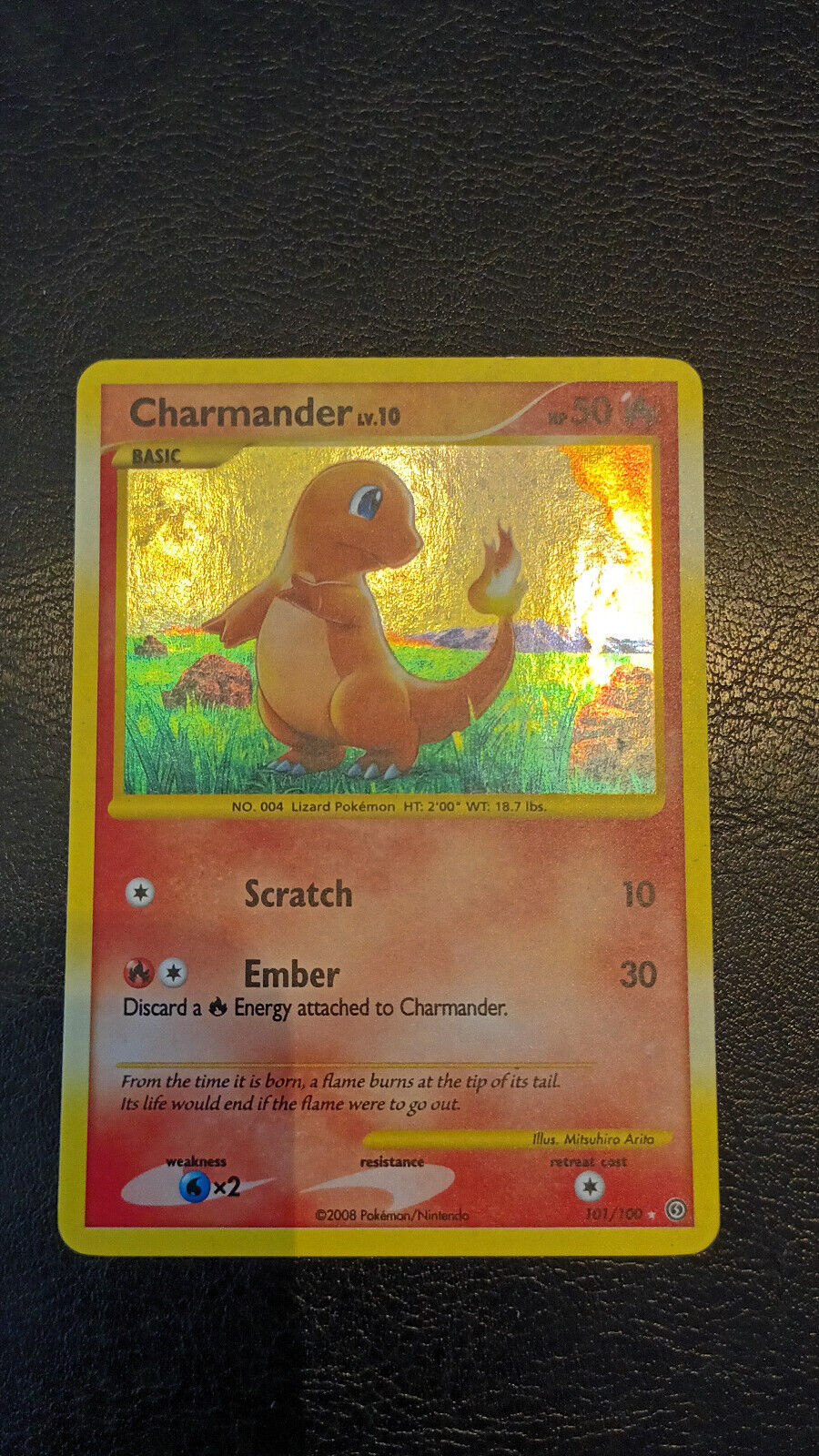 Salameche 101/100 (Charmander) DP Storm - US Secret Used Pokemon Card
