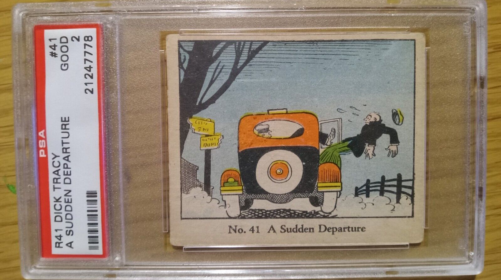 1937 Dick Tracy R41 #41 - PSA 2 - A Sudden Departure - series of 96 