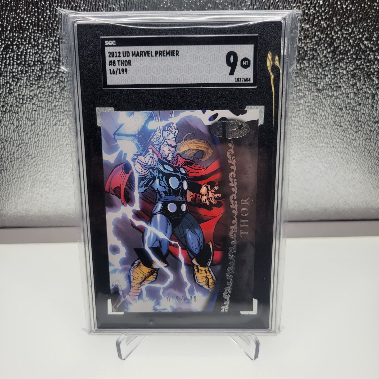 2012 UD Marvel Premiere Thor #8 Card, SGC 9 Mint /199 Rare Collectible