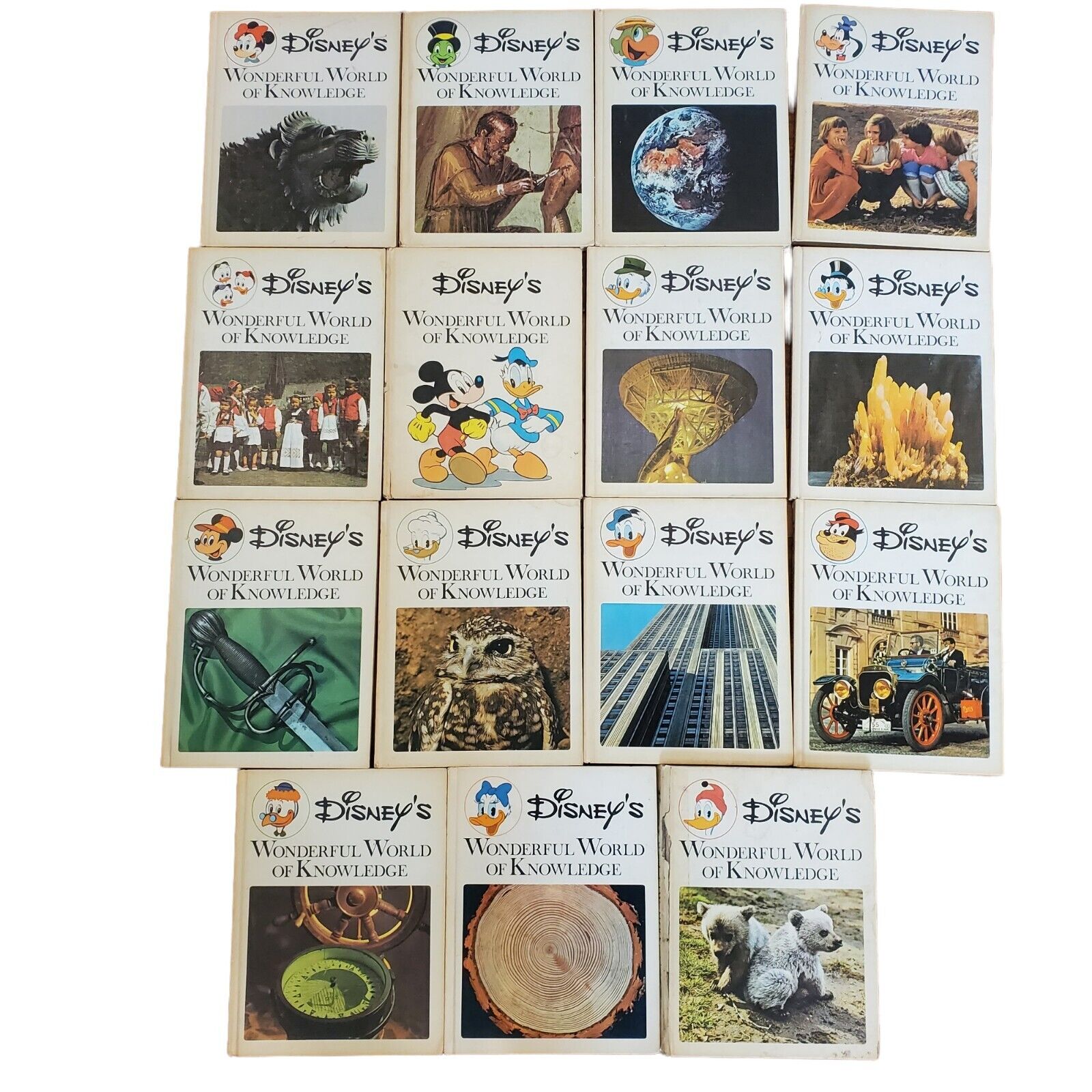 Vintage Disney\'s Wonderful World of Knowledge 1971 Book Set 1-16 Missing 14