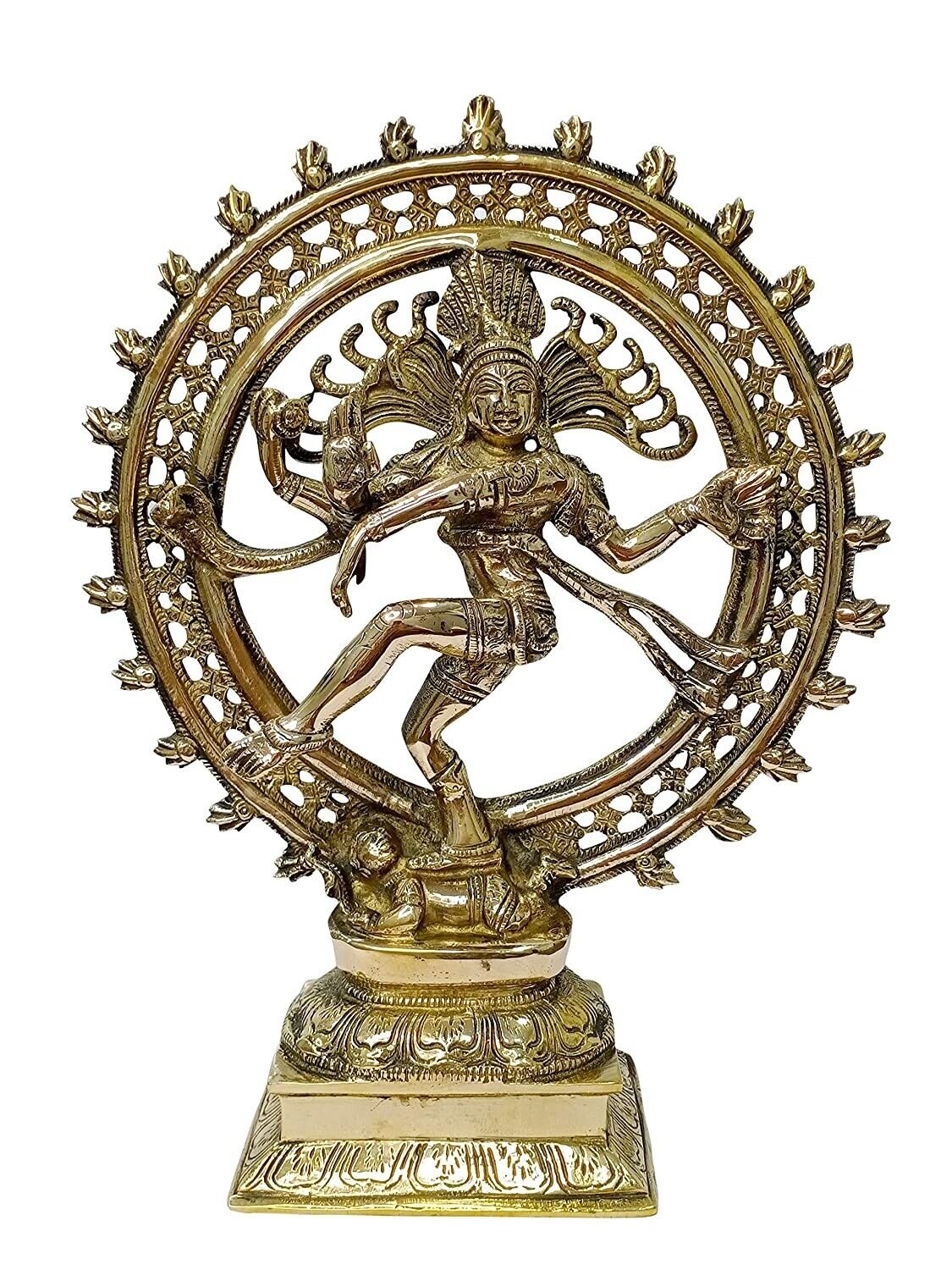 Handmade Brass Natraja Figurine Statue For Home Temple Decor Collectible