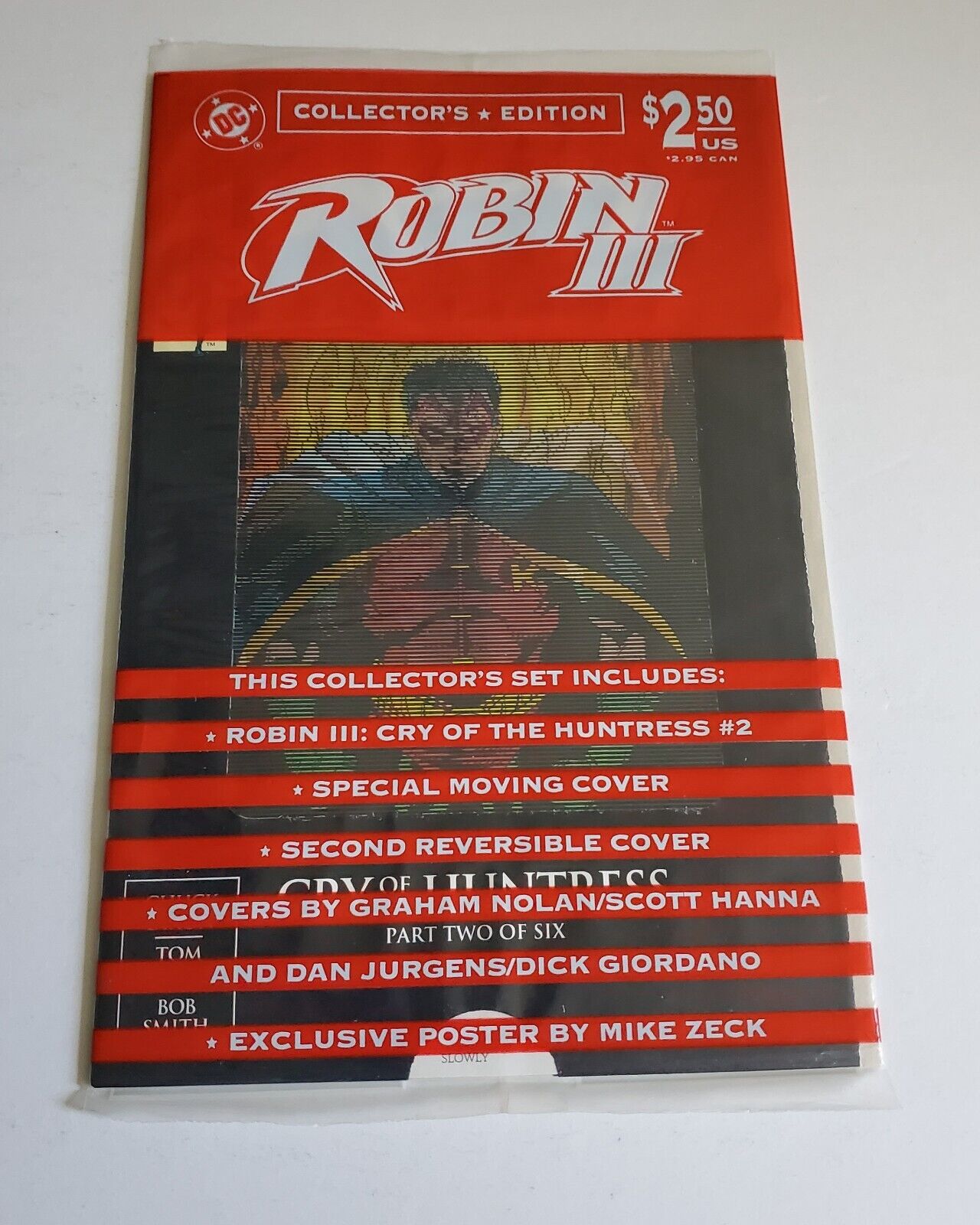 Robin III Cry of the Huntress #2 Comic Book 1992 Poly Bagged DC Comics 