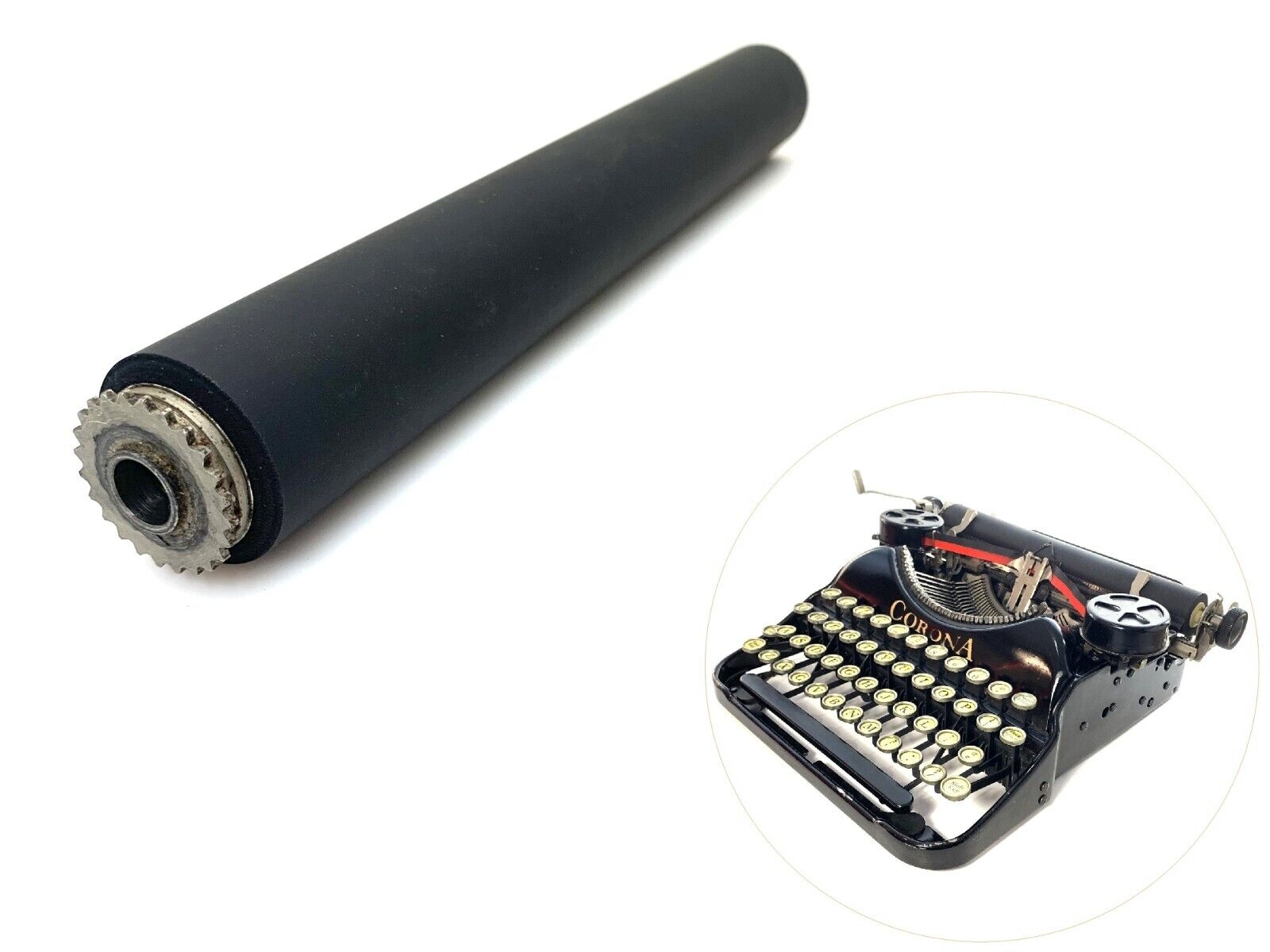 NEW RUBBER Platen for Corona Four Typewriter Antique Portable Roller Carriage