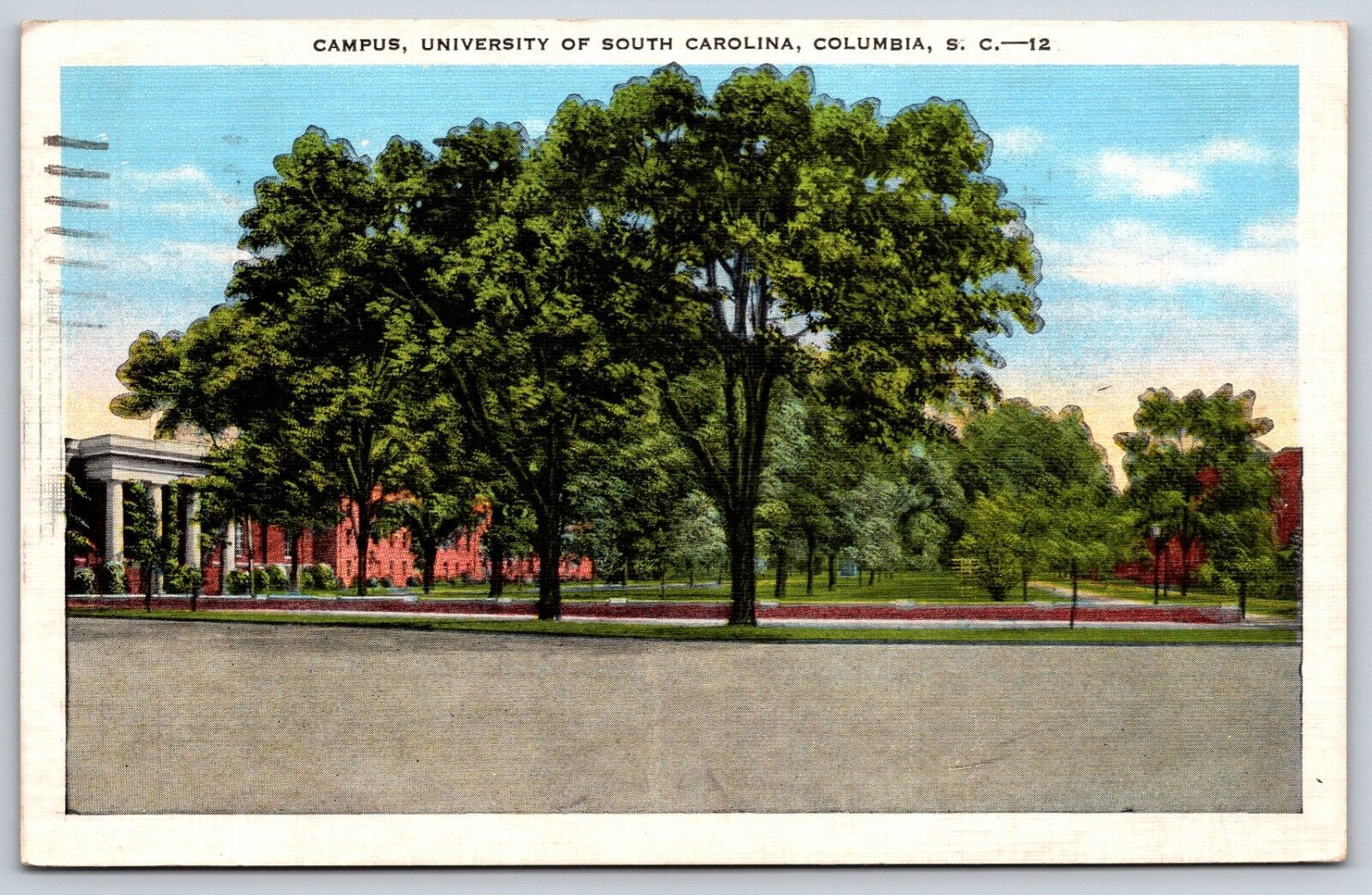 Postcard Campus University Of South Carolina Columbia South Carolina Posted 1949