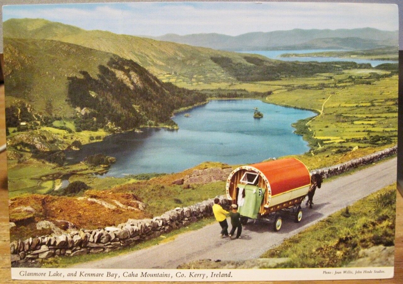 Irish Postcard GLANMORE LAKE Kerry Healy Pass Beara Ireland John Hinde 2/71