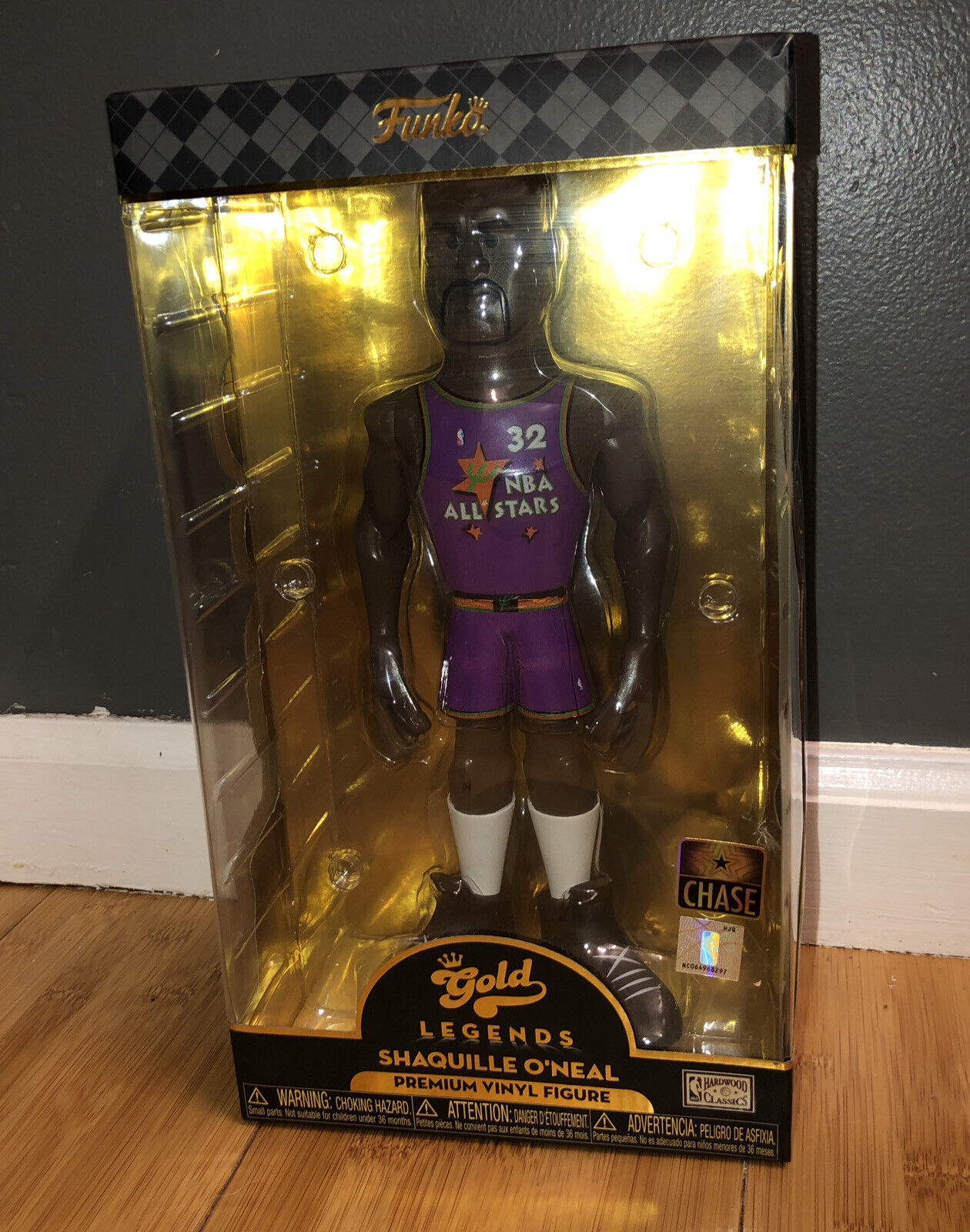 Funko NBA Gold Legends Shaquille O'Neal 12” CHASE Purple All Star Jersey ~ SHAQ