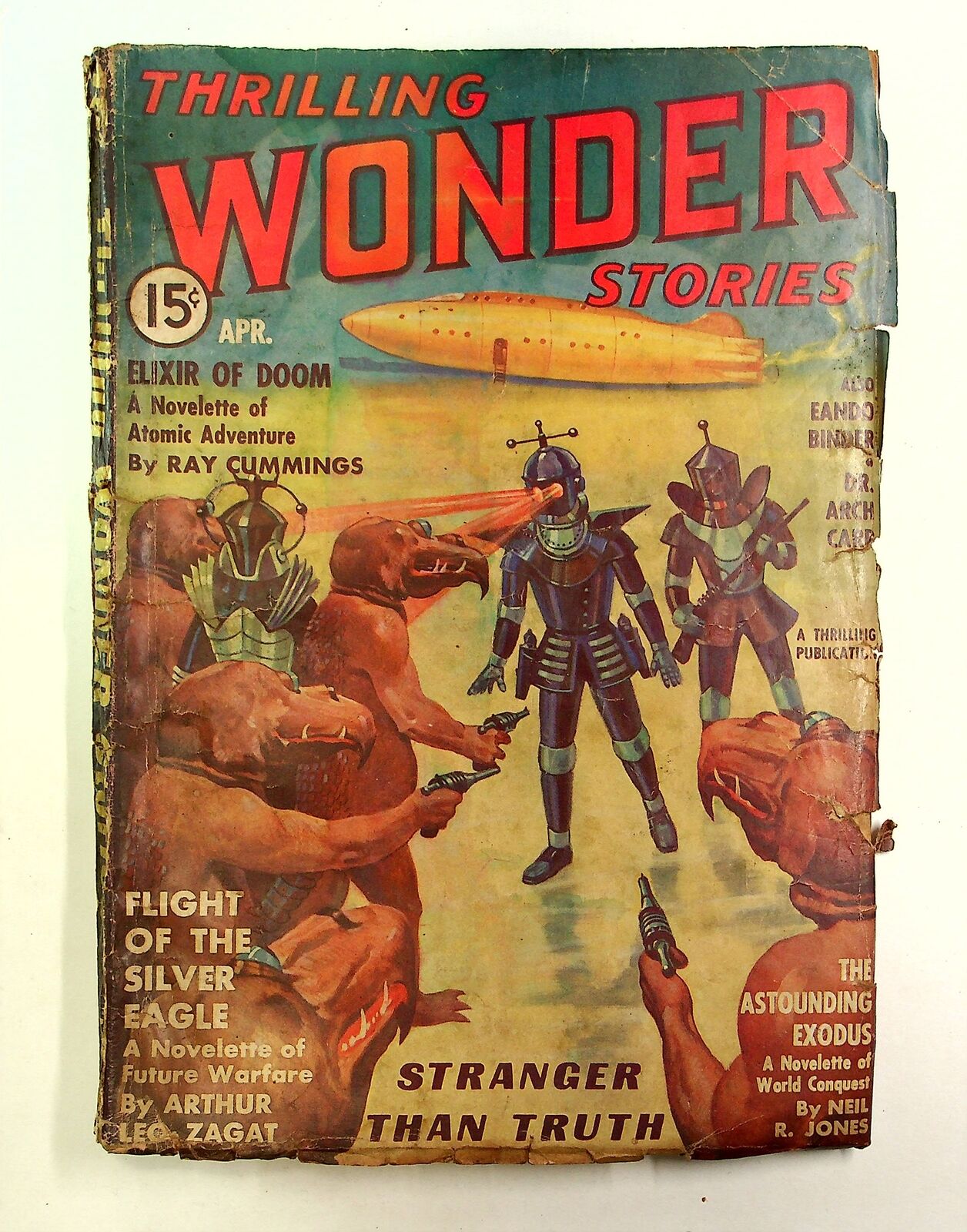 Thrilling Wonder Stories Pulp Apr 1937 Vol. 9 #2 GD Low Grade