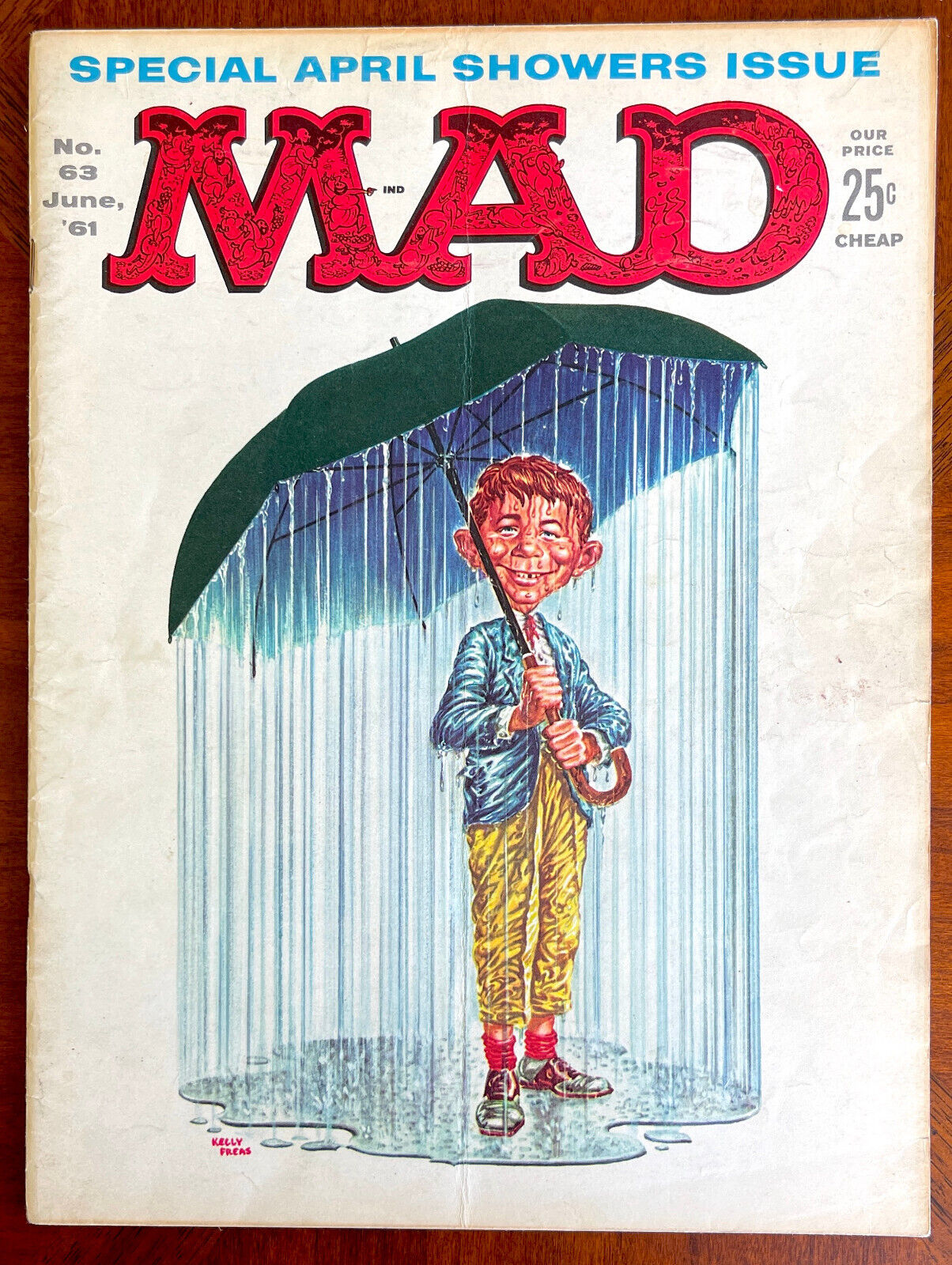 MAD MAGAZINE #63 -  Fine Minus (5.5) -  Speical April Showers Issue  1961