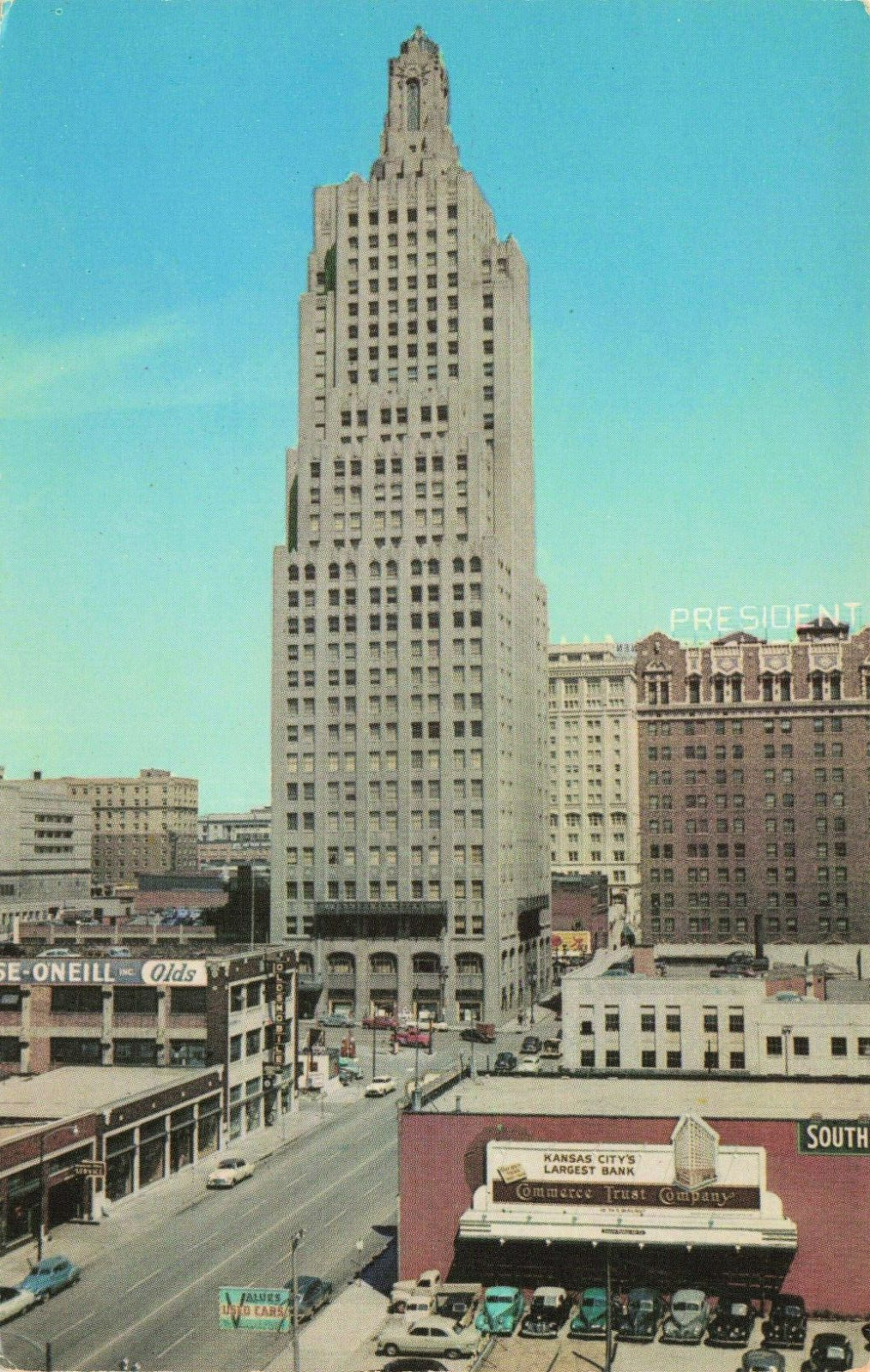 Postcard Kansas City Power and Light Co. Building, Kansas City Missouri VTG