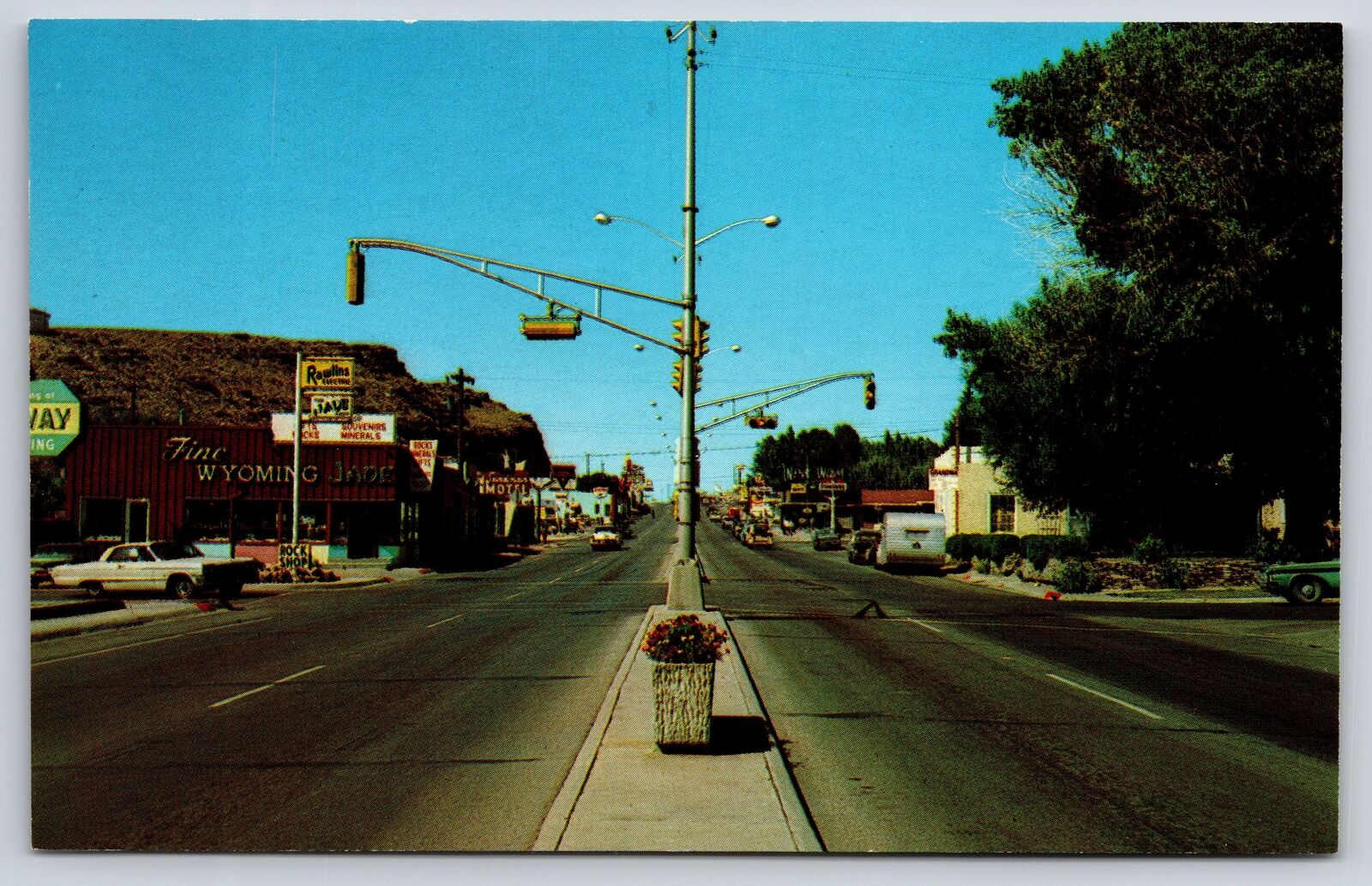 Rawlins Wyoming~View Of Main Street~Carbon County~Publ D&G Enterprise~Vintage PC