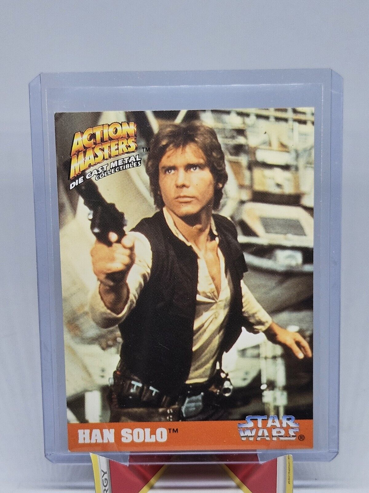 1994 Kenner Star Wars Action Masters Han Solo Card - HASO 1b3 Vintage