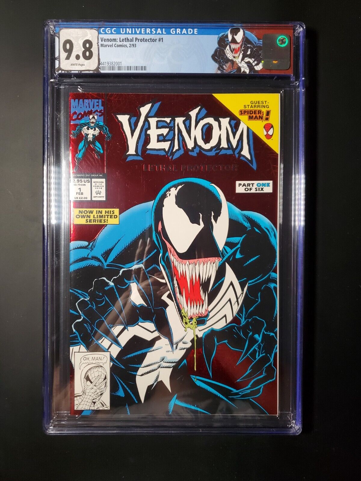Venom: Lethal Protector #1 Marvel Comics 1993 CGC 9.8 Custom Label