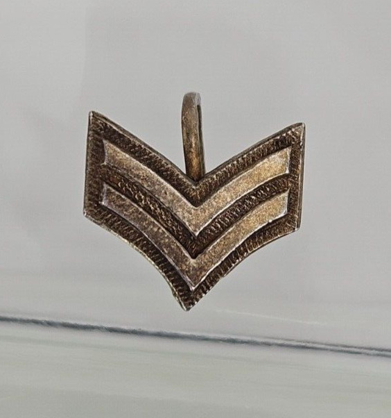 WWll Sterling US Army Corporal Stripes Screw Back Pin~Chevron~1940s Sweetheart