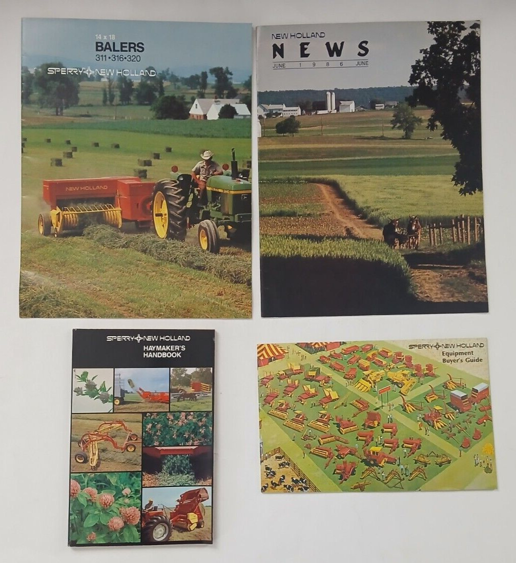 VTG Sperry / New Holland Brochure Lot - Ad Advertisement Booklet