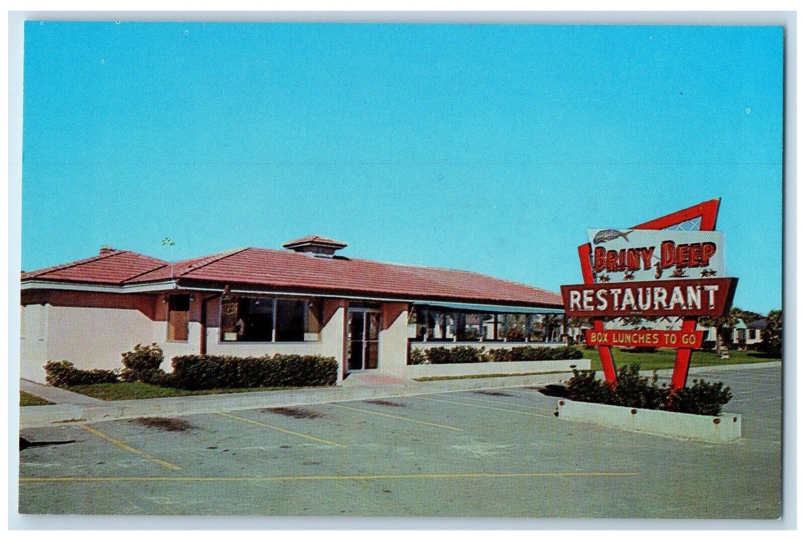 c1960\'s The Briny Deep Restaurant St. Augustine Florida FL Vintage Postcard