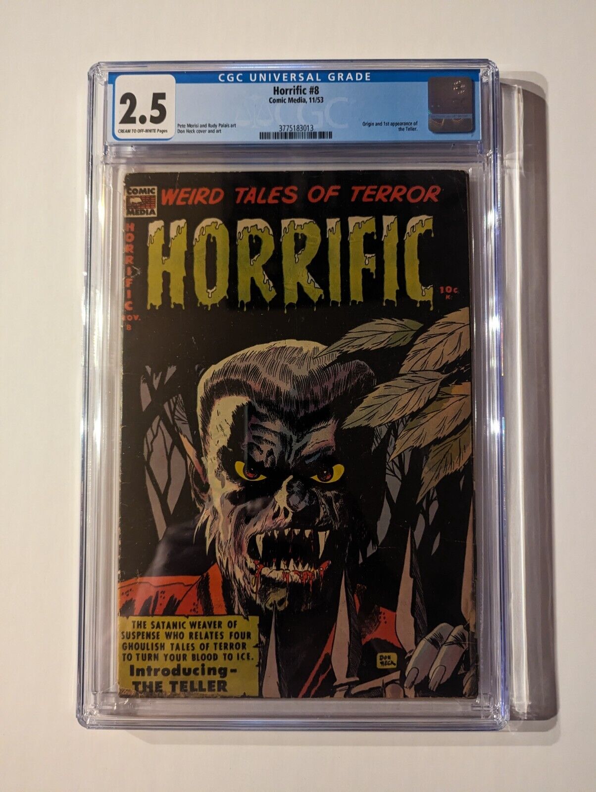 Horrific #8 CGC 2.5 (Pre Code Horror) 1953 (Don Heck Cover)