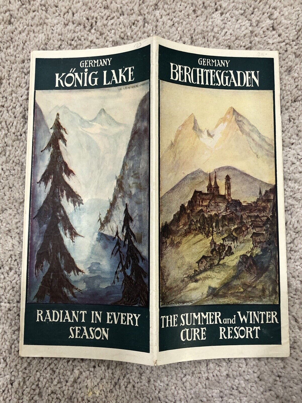Vintage 1930s Germany Berchtesgaden & Lake Konig Travel Brochure
