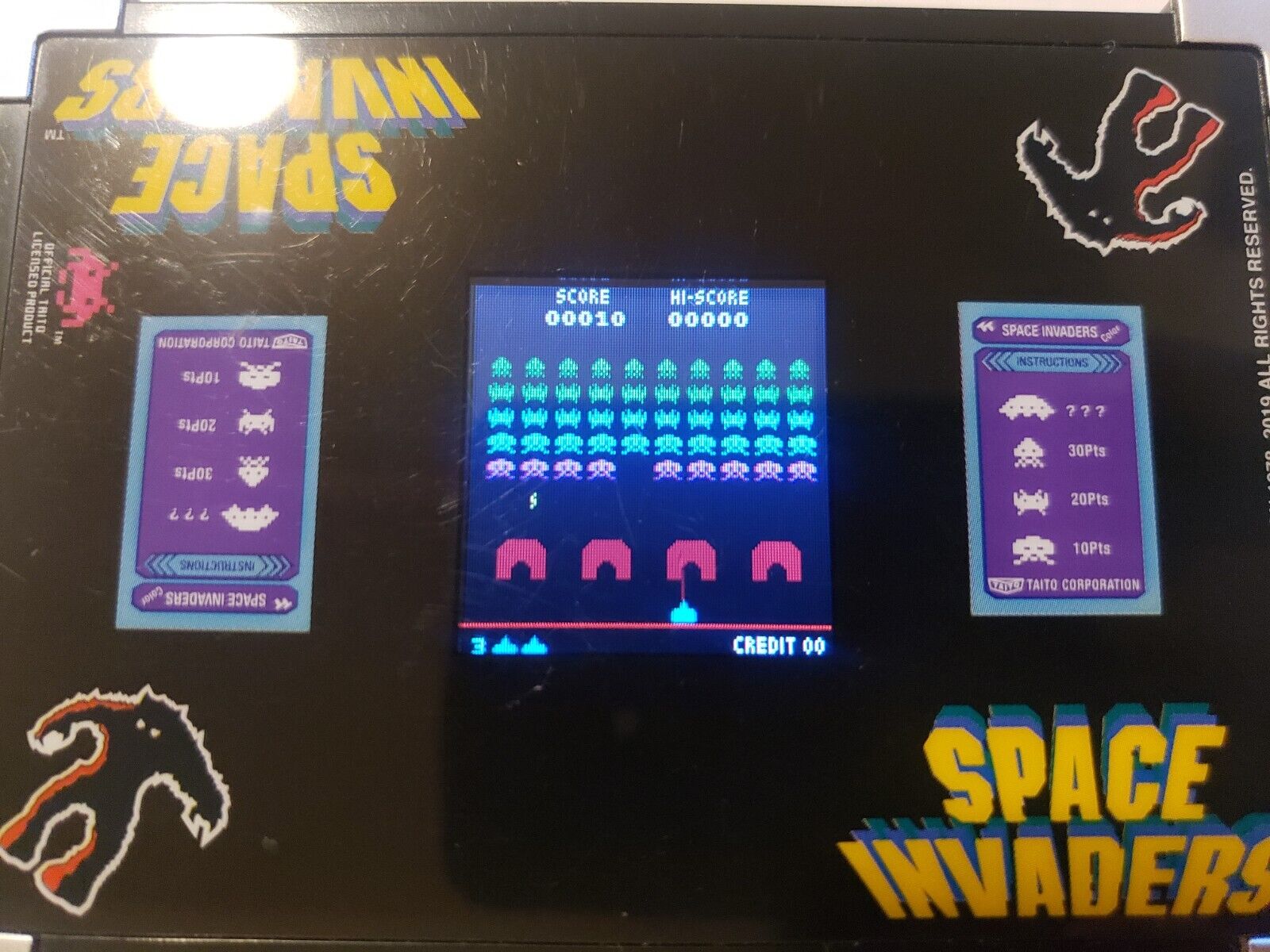 Space Invaders Tabletop Edition Arcade Miniature No Sound