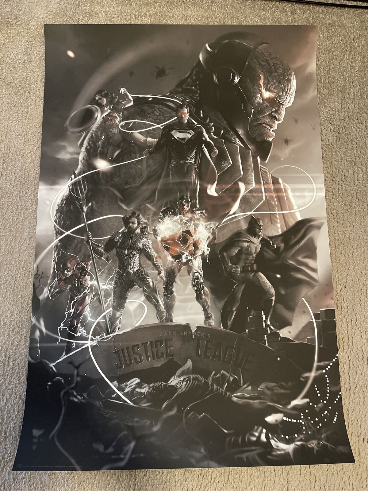 Zack Snyder’s “Justice League” Variant Print Poster By Ann Bembi XX/275 Batman