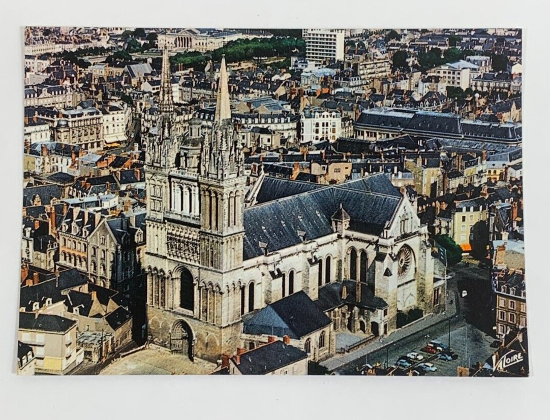 Angers Maine-et-Loire The Saint Maurice Cathedral Aerial View Postcard